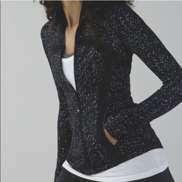 Lululemon Define Jacket In Mink Berry Splatter Black - Picture 1 of 14